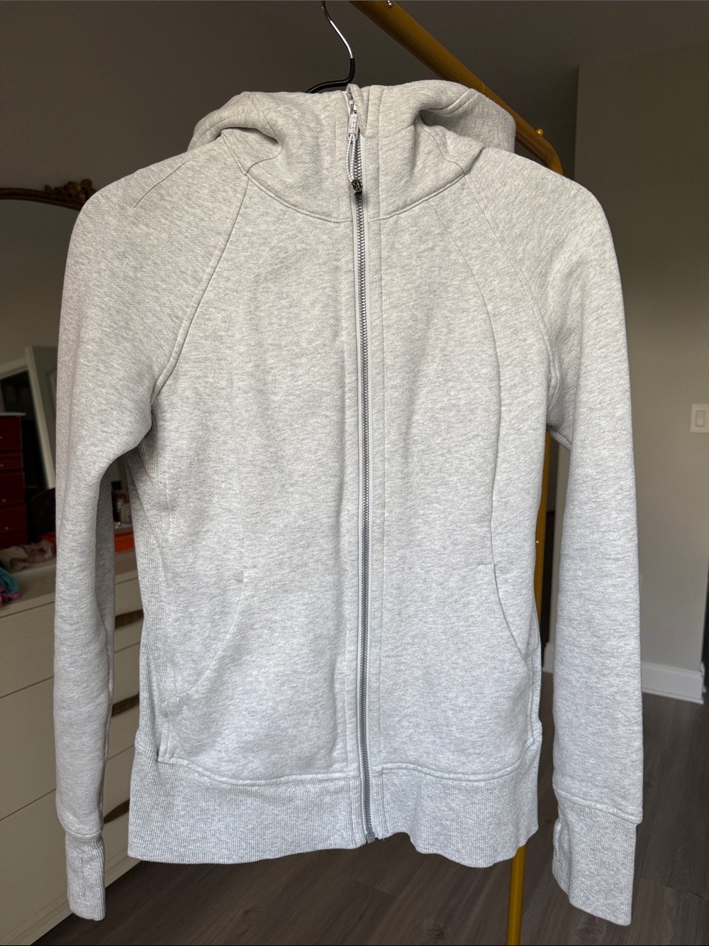 lululemon athletica Light Gray Scuba Full‑Zip Hoodie